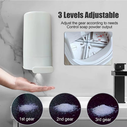 Portable Wall-Mounted Soap Powder Grinder Box, Waterproof, 3-Level, Adjustable, Bathroom, Hand Washing Tool